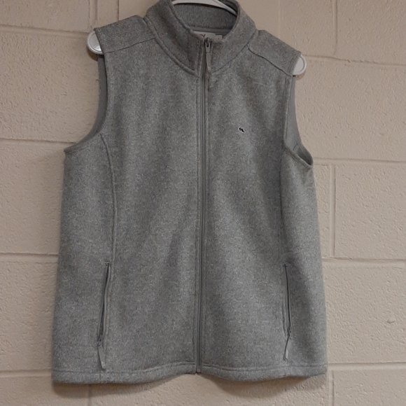 Vineyard Vines Women's Grey Vest - Picture 2 of 3